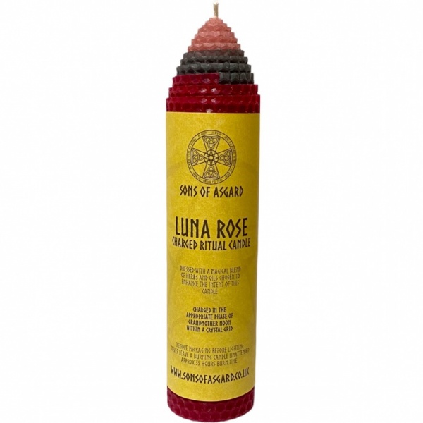Luna Rose - Beeswax Ritual Candle